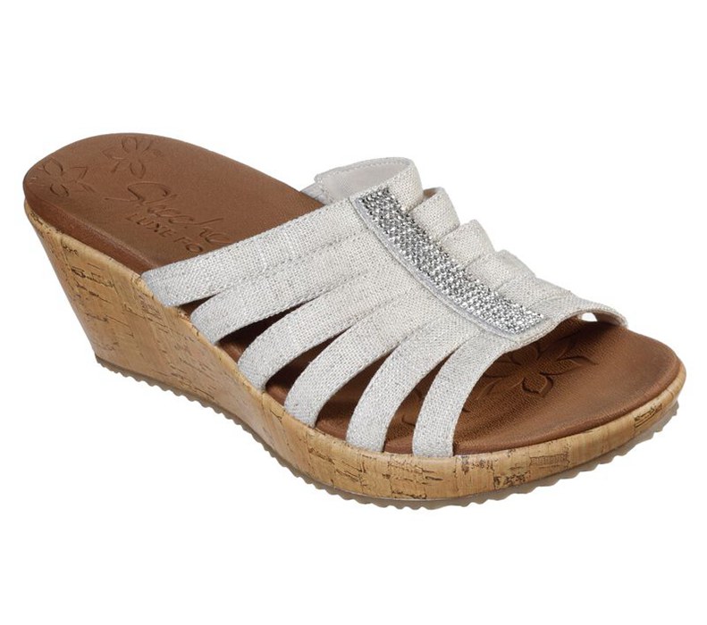 Skechers Beverlee - Rebel Play - Womens Sandals Beige [AU-VU7230]